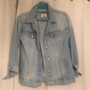 Oversized forever 21 denim jacket
